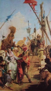 Tiepolo: L'incontro di antonio e Cleopatra